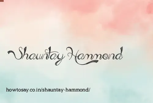 Shauntay Hammond