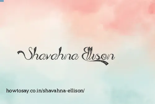 Shavahna Ellison