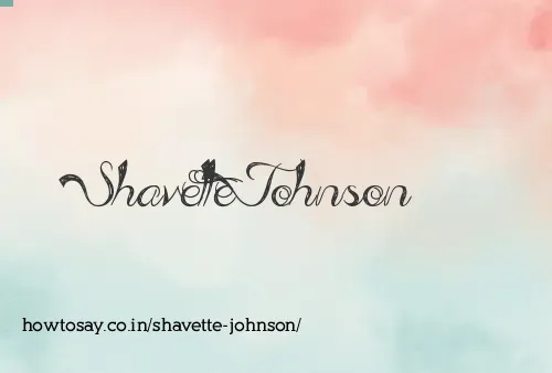 Shavette Johnson