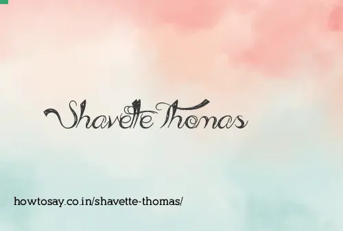 Shavette Thomas