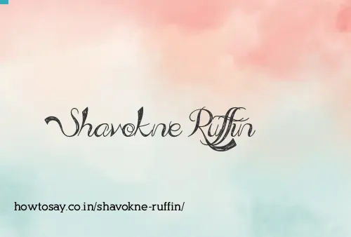 Shavokne Ruffin