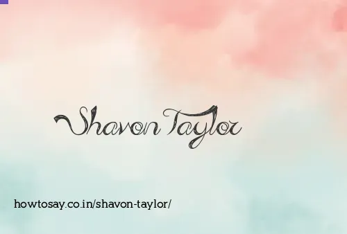 Shavon Taylor