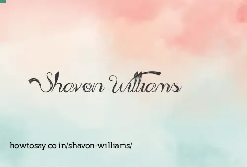 Shavon Williams