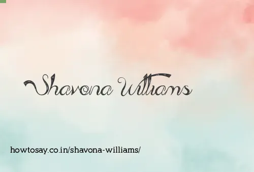 Shavona Williams