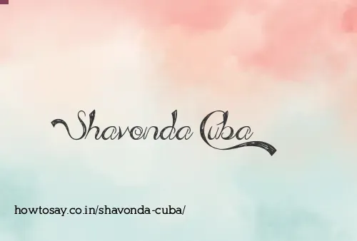 Shavonda Cuba