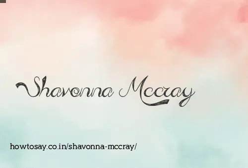 Shavonna Mccray