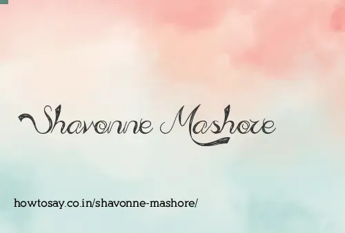 Shavonne Mashore