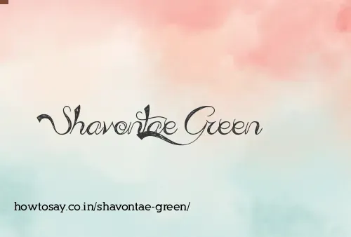 Shavontae Green