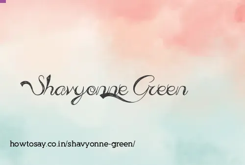 Shavyonne Green