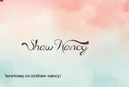Shaw Nancy