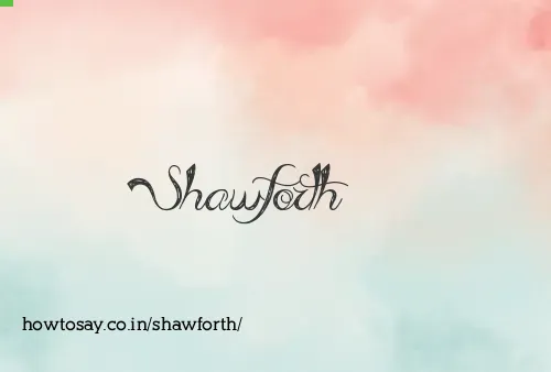 Shawforth