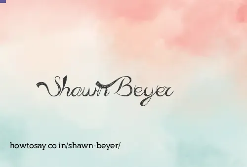 Shawn Beyer