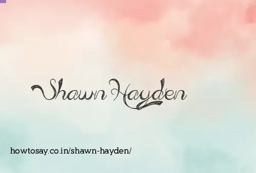 Shawn Hayden