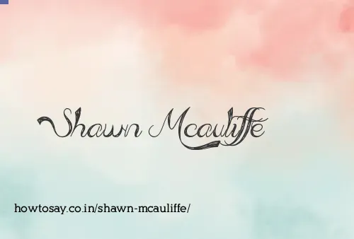Shawn Mcauliffe