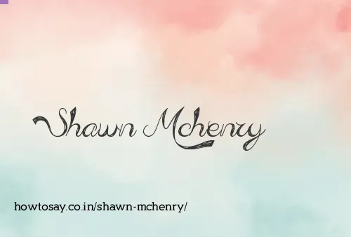 Shawn Mchenry