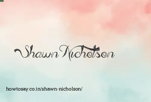 Shawn Nicholson