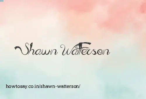 Shawn Watterson