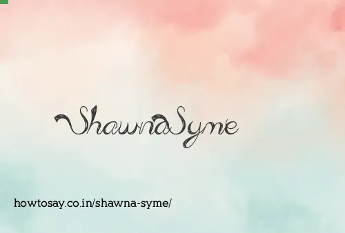 Shawna Syme