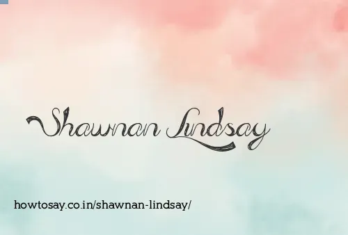 Shawnan Lindsay
