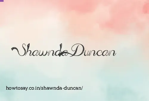 Shawnda Duncan