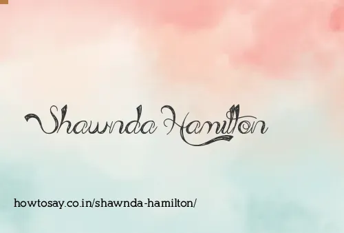 Shawnda Hamilton