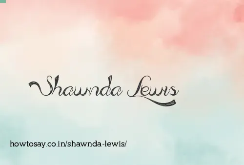 Shawnda Lewis