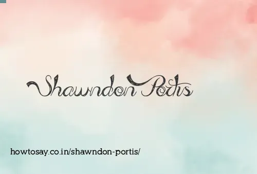 Shawndon Portis