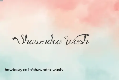 Shawndra Wash