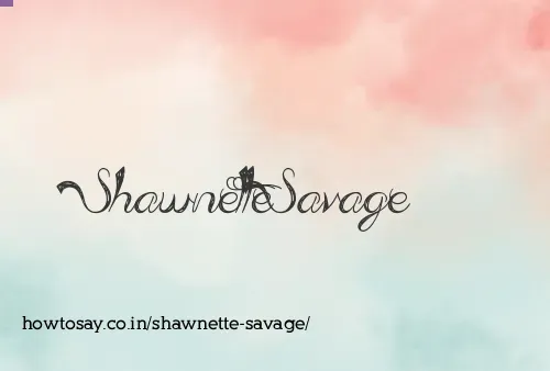 Shawnette Savage