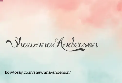 Shawnna Anderson