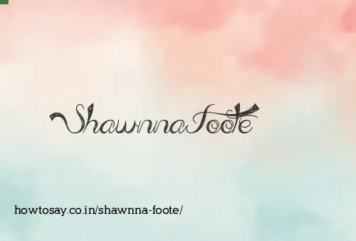 Shawnna Foote