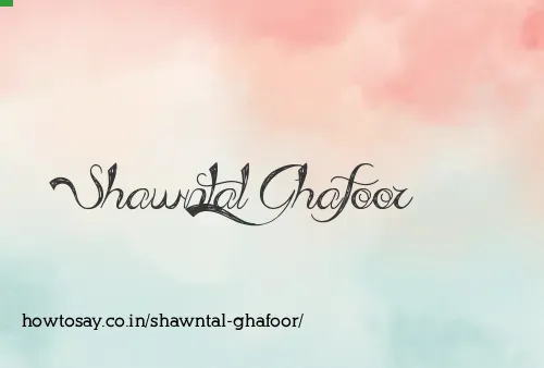 Shawntal Ghafoor