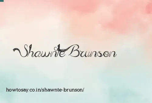 Shawnte Brunson