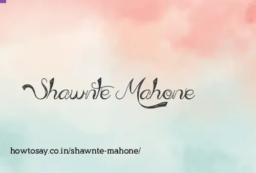 Shawnte Mahone