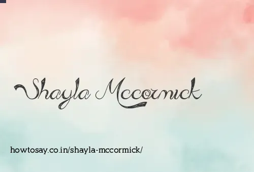 Shayla Mccormick