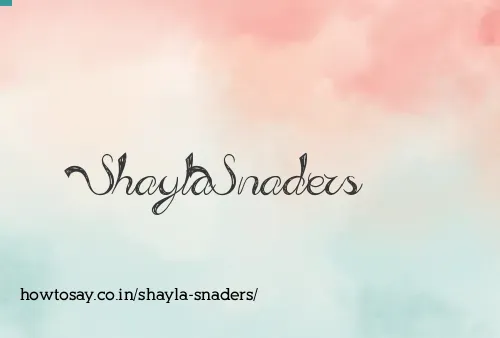 Shayla Snaders