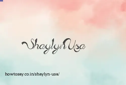 Shaylyn Usa