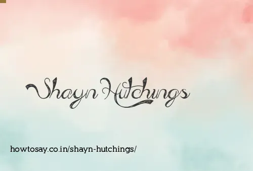 Shayn Hutchings