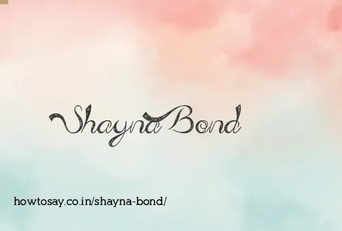 Shayna Bond