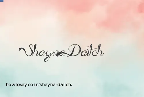 Shayna Daitch