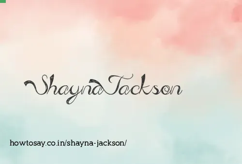 Shayna Jackson