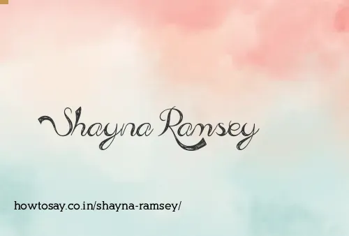 Shayna Ramsey