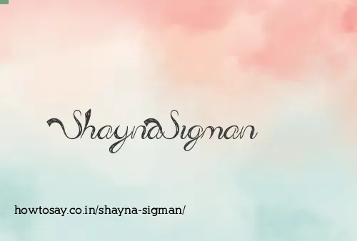 Shayna Sigman