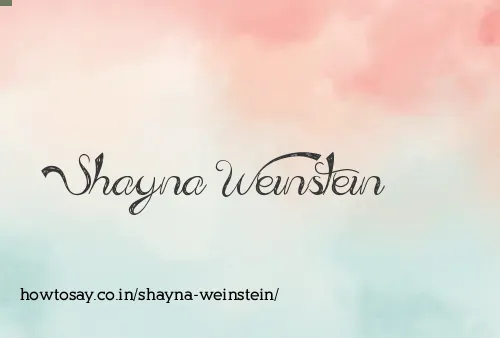 Shayna Weinstein