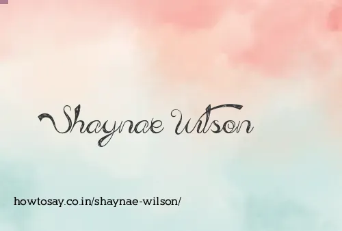 Shaynae Wilson
