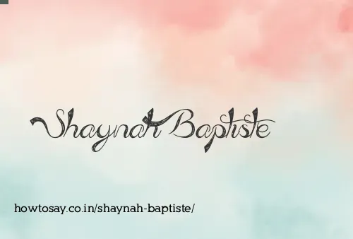 Shaynah Baptiste
