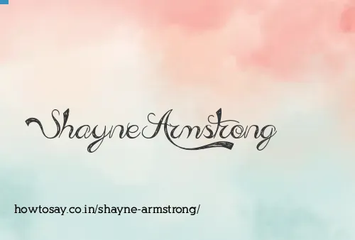 Shayne Armstrong