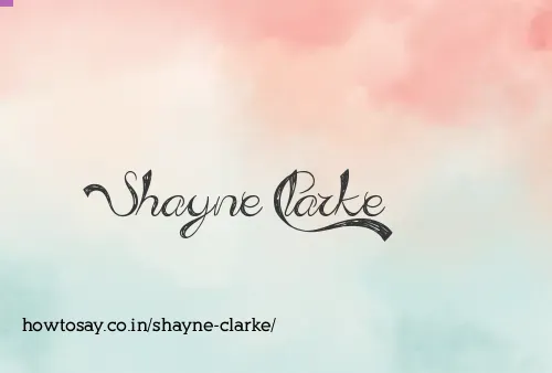 Shayne Clarke