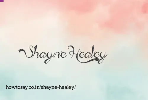 Shayne Healey