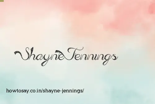 Shayne Jennings